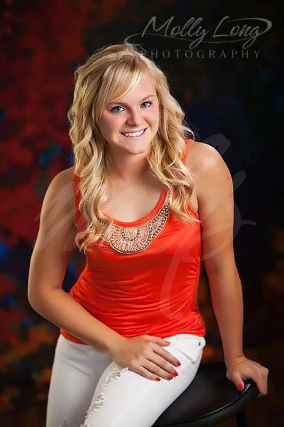 Multi-Color Painted Backdrop for Photography