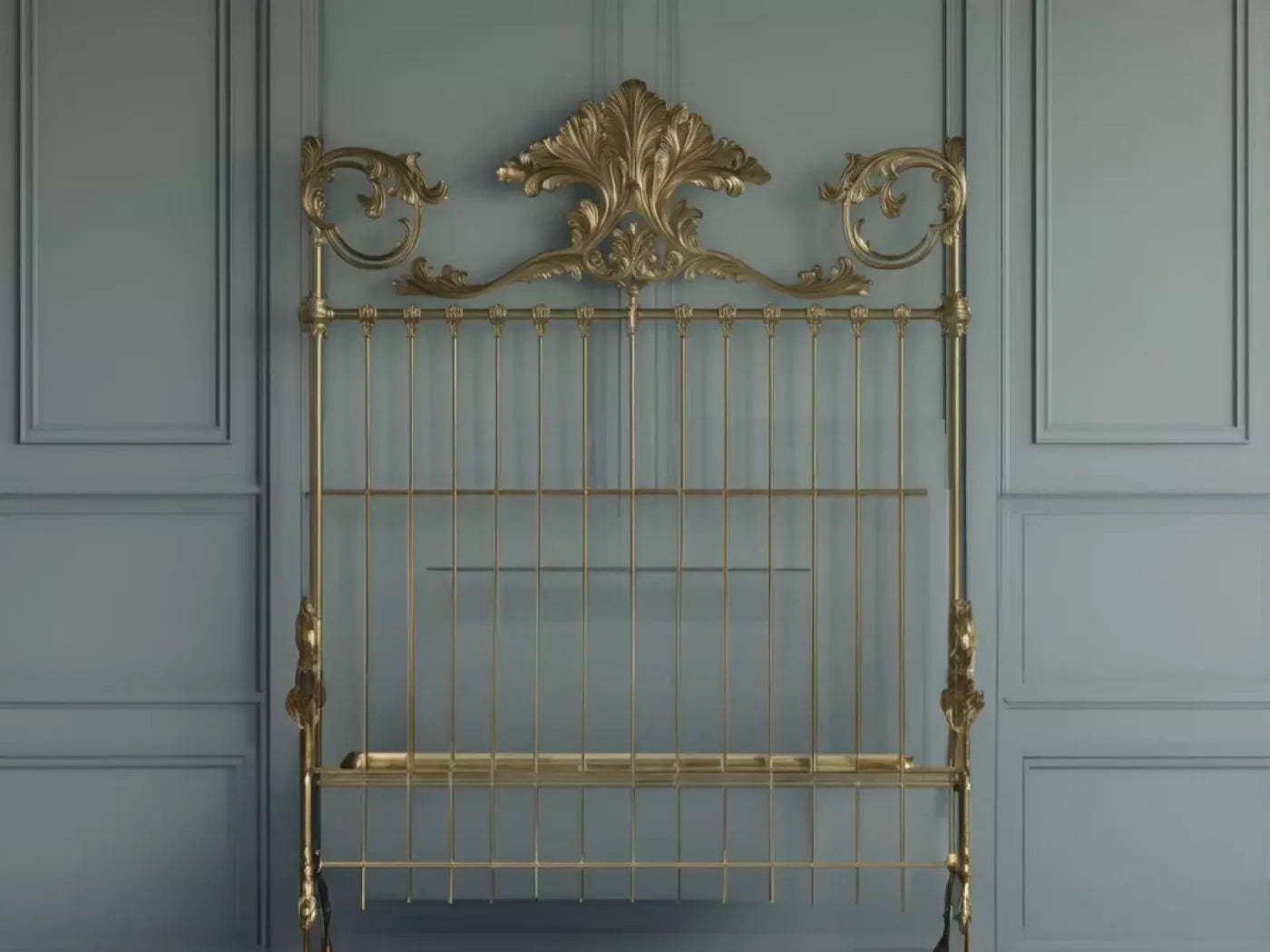 Victorian Bedroom Wall 6’8X5’ Fleece (80 X 60 Inch) Backdrop
