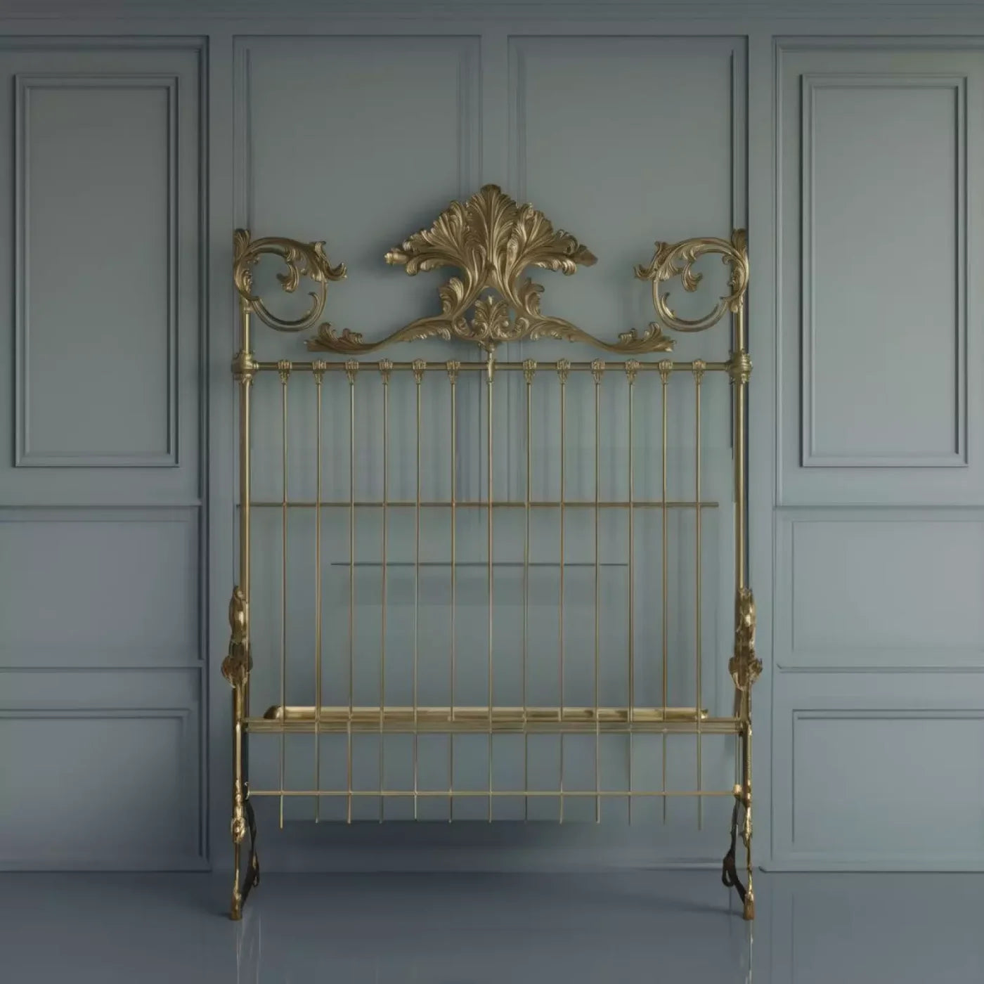 Victorian Bedroom Wall 8’X8’ Fleece (96 X Inch) Backdrop