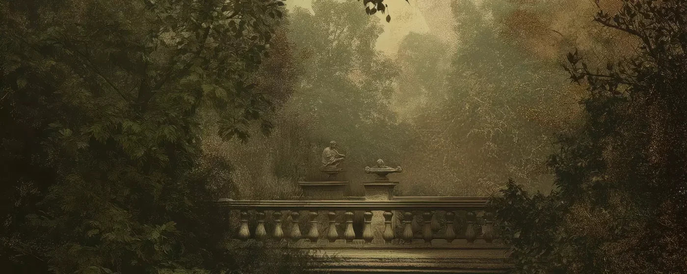 Victorian Bridge Over Water 20’x8’ UltraCloth (240 x 96 inch) Backdrop