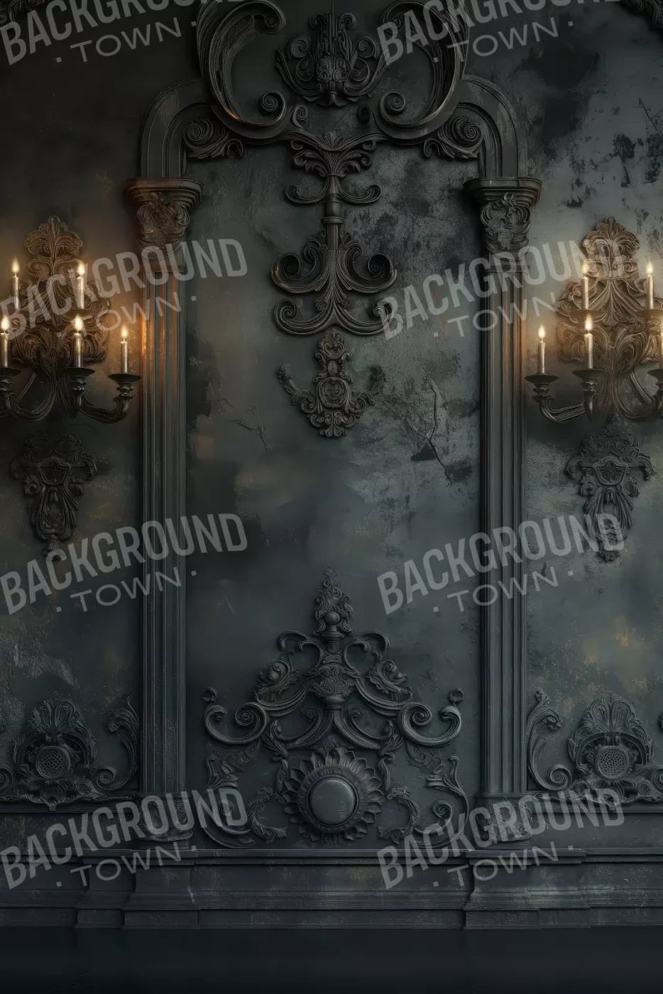 Victorian Candle Sconces 8’x12’ UltraCloth (96 x 144 inch) Backdrop