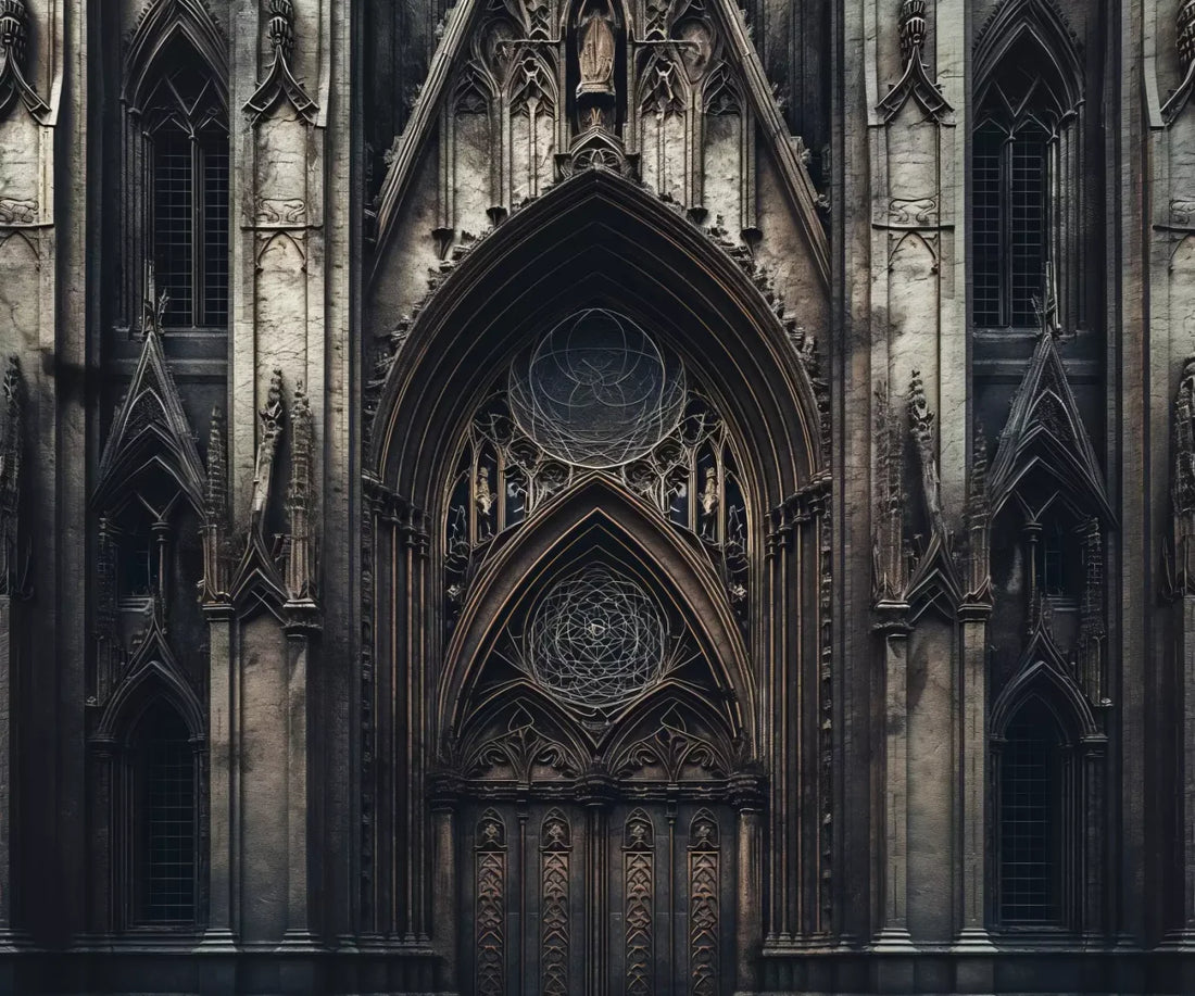 Victorian Castle Entrance 5’x4’2 Fleece (60 x 50 inch) Backdrop