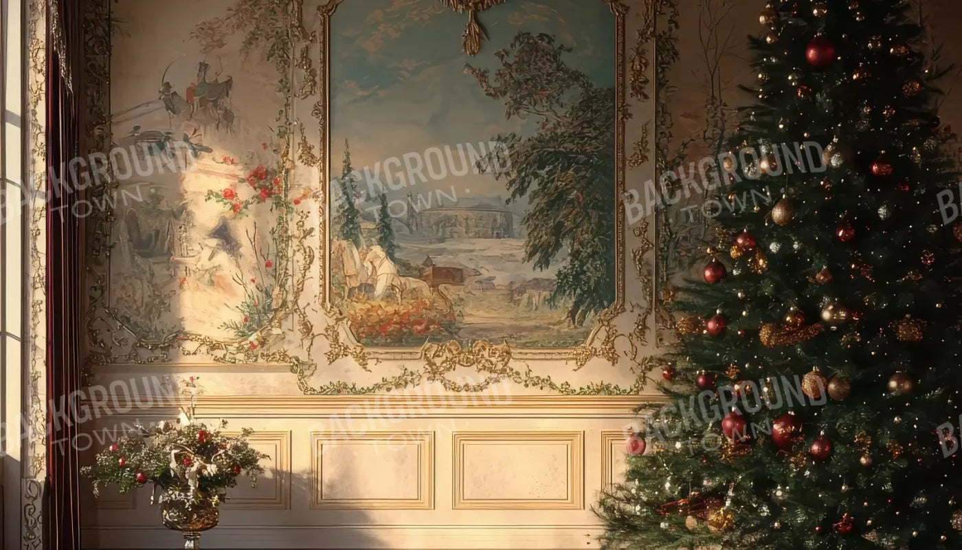 Victorian Christmas Morning 14’x8’ UltraCloth (168 x 96 inch) Backdrop