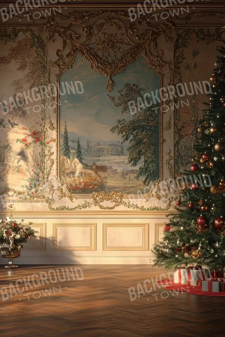 Victorian Christmas Morning 8’x12’ UltraCloth (96 x 144 inch) Backdrop