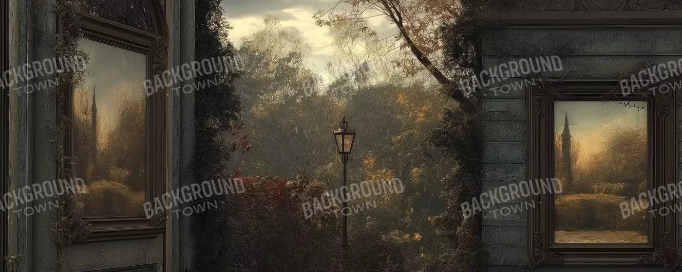 Victorian Courtyard 20’x8’ UltraCloth (240 x 96 inch) Backdrop