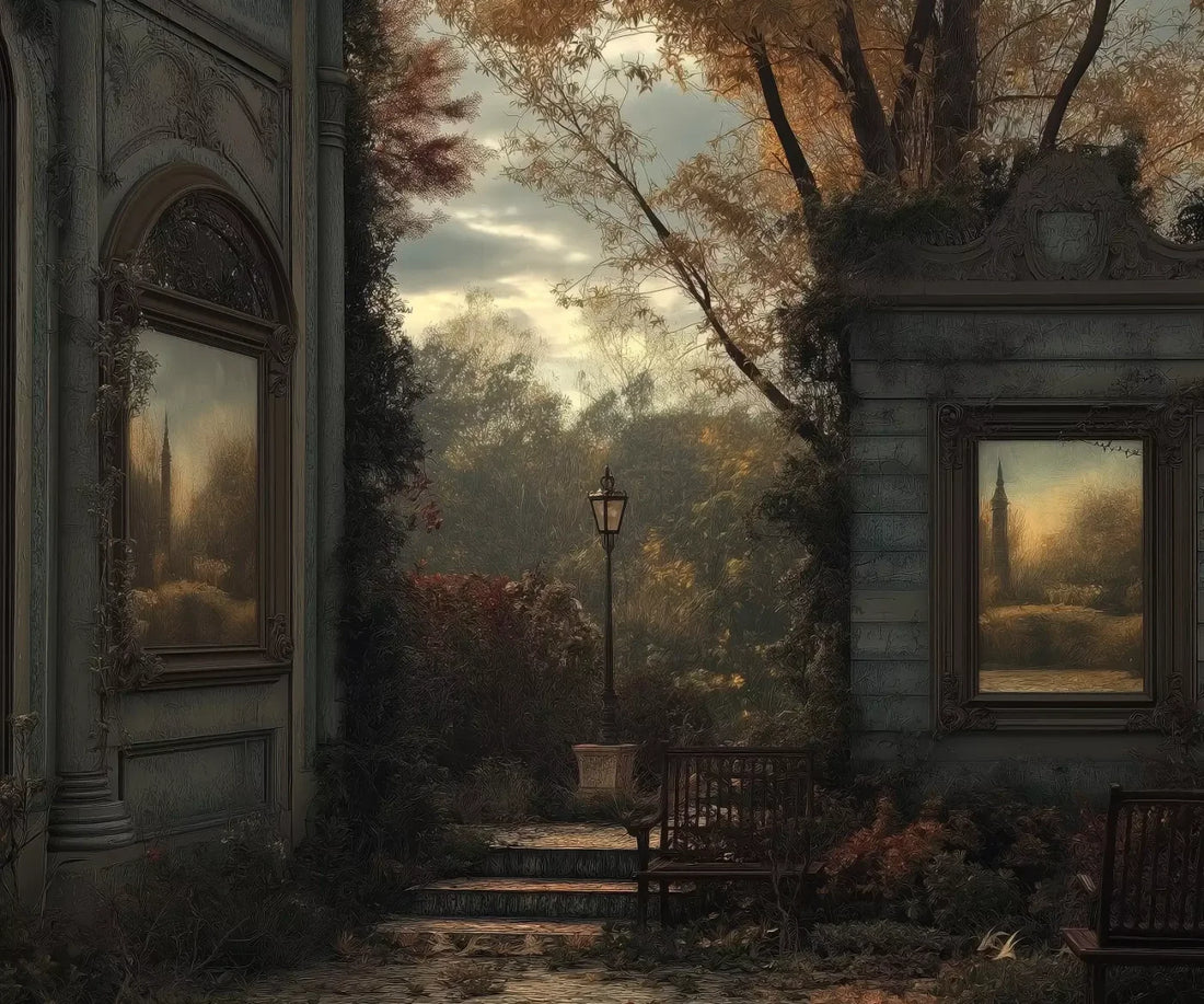 Victorian Courtyard 5’x4’2 Fleece (60 x 50 inch) Backdrop