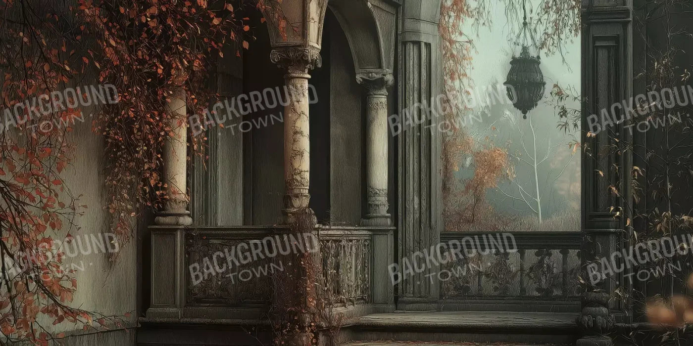 Victorian Courtyard Stairs 20’x10’ UltraCloth (240 x 120 inch) Backdrop