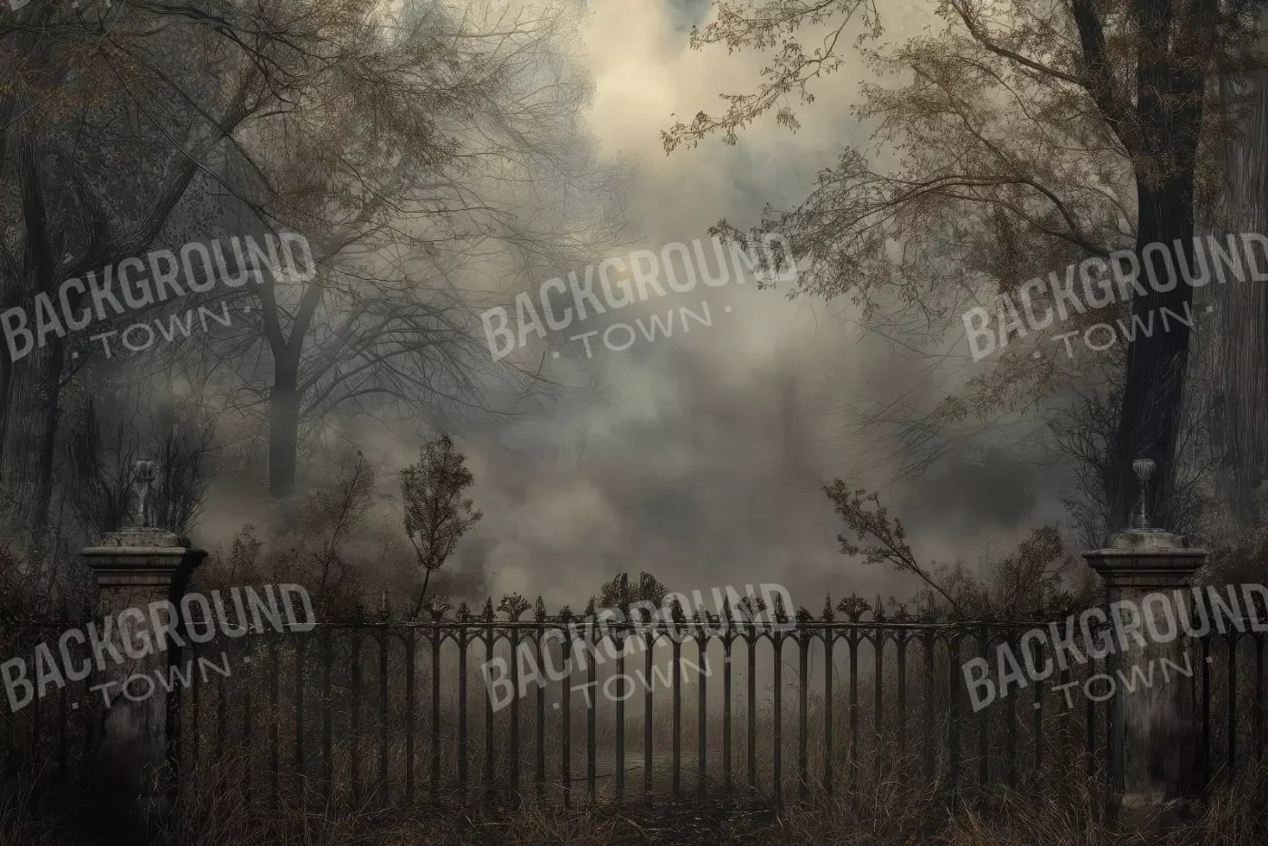 Victorian Fence 12’x8’ UltraCloth (144 x 96 inch) Backdrop