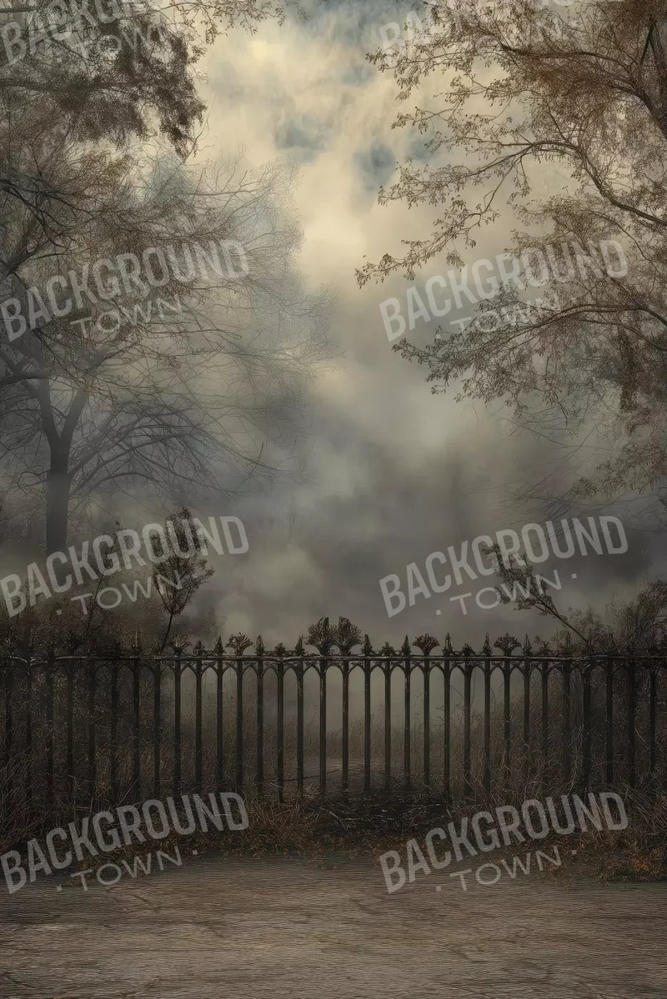 Victorian Fence 8’x12’ UltraCloth (96 x 144 inch) Backdrop