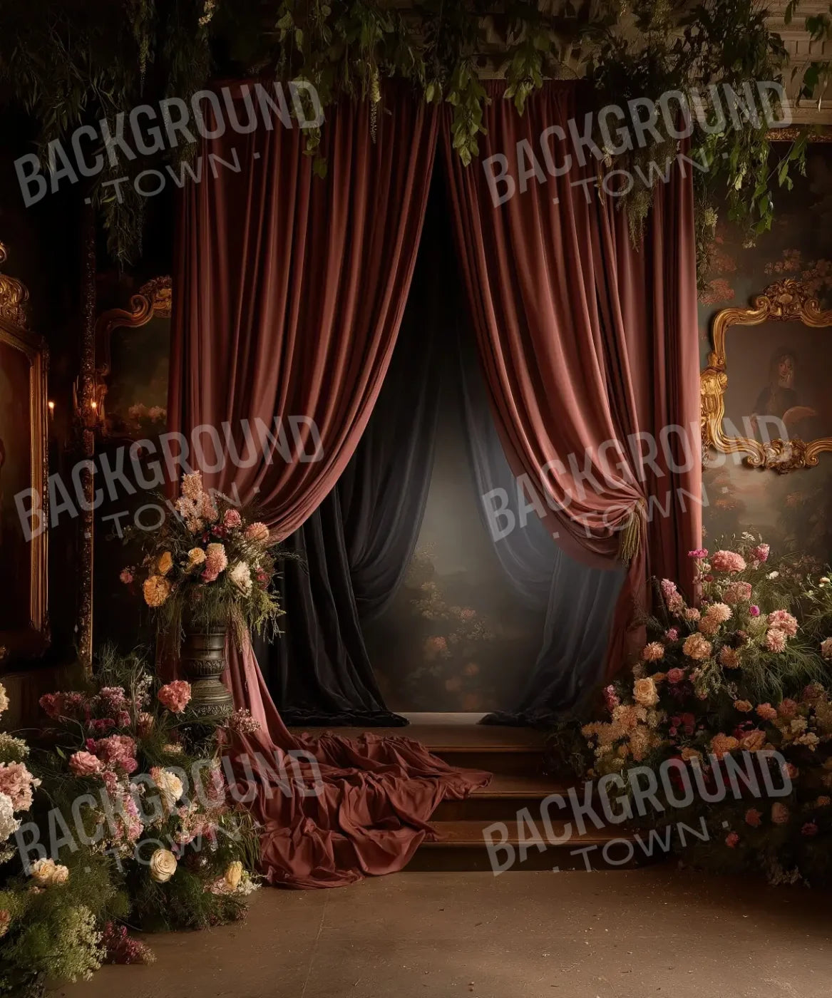 Victorian Flower Room 10’x12’ UltraCloth (120 x 144 inch) Backdrop
