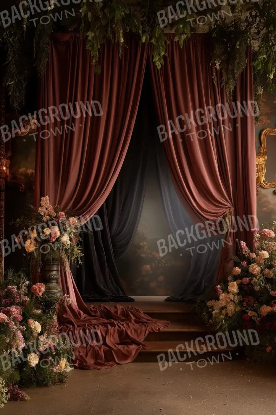 Victorian Flower Room 8’x12’ UltraCloth (96 x 144 inch) Backdrop