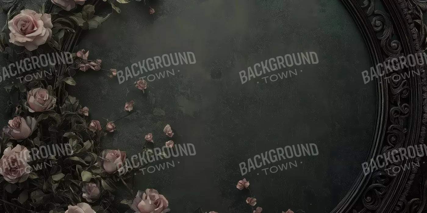 Victorian Gothic Frame With Flowers 20’x10’ UltraCloth (240 x 120 inch) Backdrop