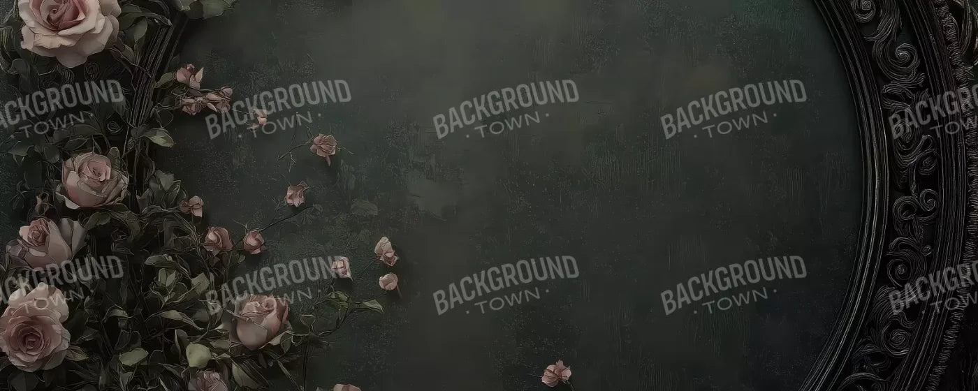 Victorian Gothic Frame With Flowers 20’x8’ UltraCloth (240 x 96 inch) Backdrop