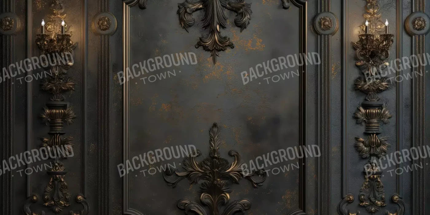 Victorian Gothic Wall Sconces 20’x10’ UltraCloth (240 x 120 inch) Backdrop