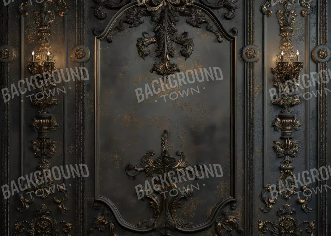 Victorian Gothic Wall Sconces 7’x5’ UltraCloth (84 x 60 inch) Backdrop