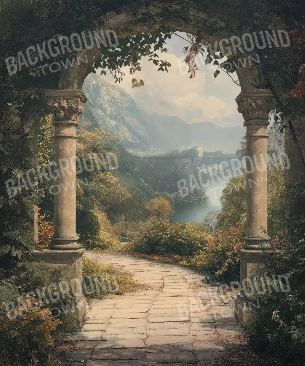 Victorian Outside Arch 10’x12’ UltraCloth (120 x 144 inch) Backdrop