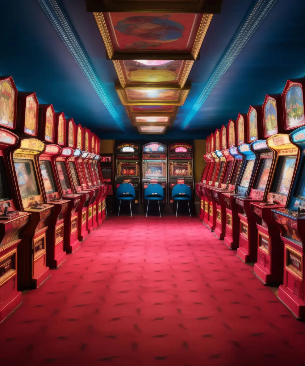 Vintage Arcade 10’x12’ UltraCloth (120 x 144 inch) Backdrop