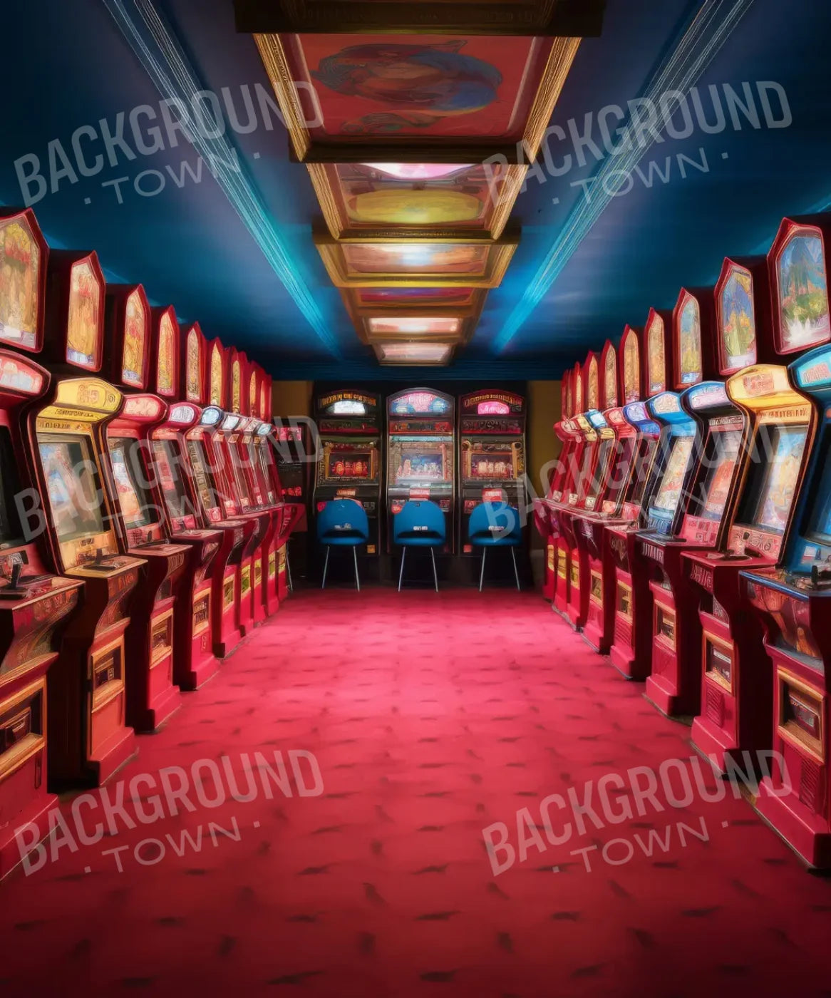 Vintage Arcade 10’x12’ UltraCloth (120 x 144 inch) Backdrop