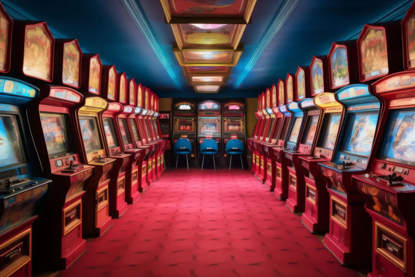 Vintage Arcade 12’x8’ UltraCloth (144 x 96 inch) Backdrop