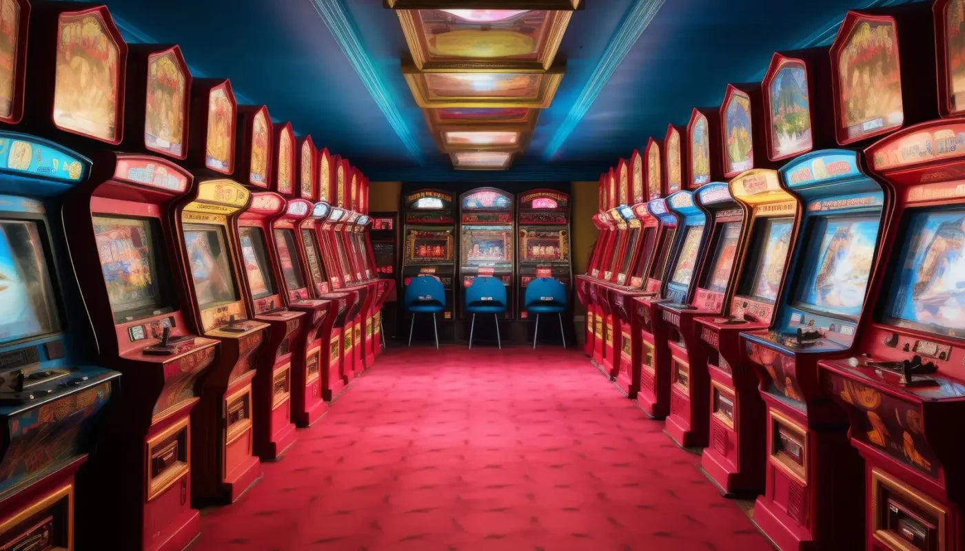 Vintage Arcade 14’x8’ UltraCloth (168 x 96 inch) Backdrop