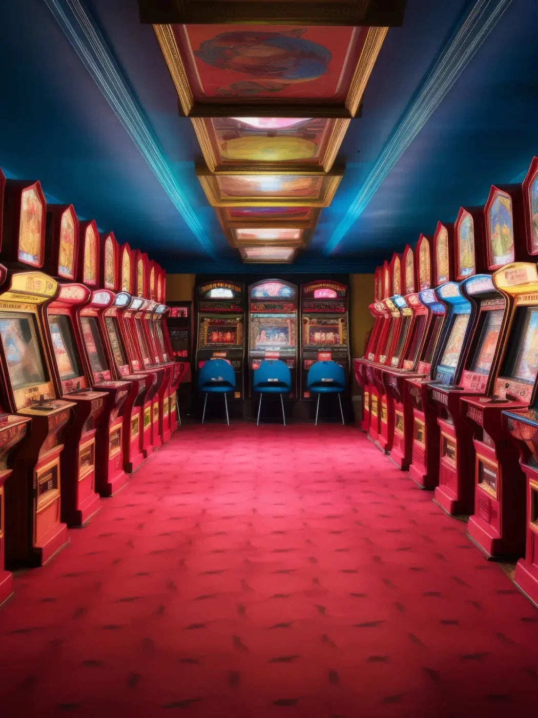 Vintage Arcade 5’x6’8 Fleece (60 x 80 inch) Backdrop