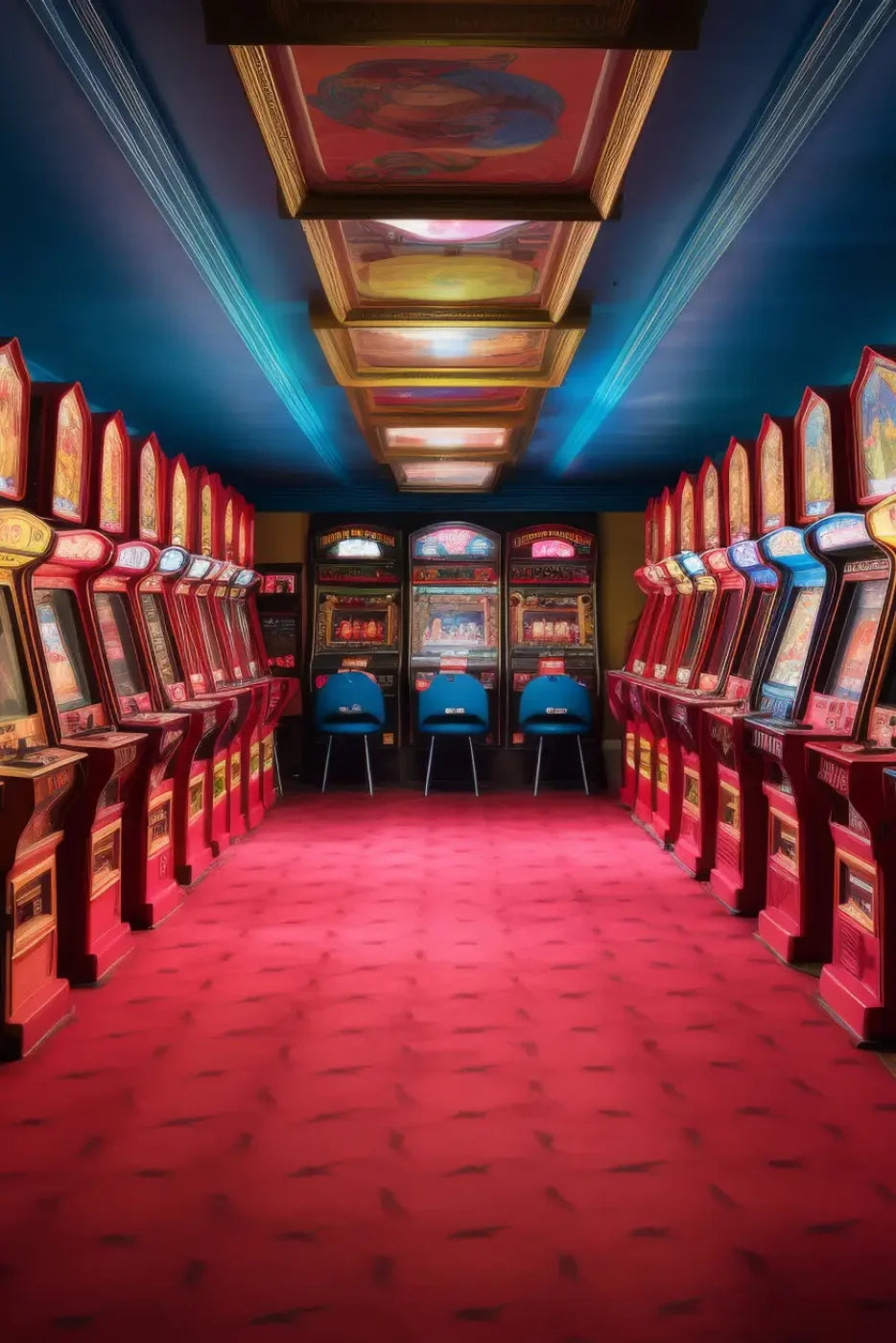 Vintage Arcade 8’x12’ UltraCloth (96 x 144 inch) Backdrop