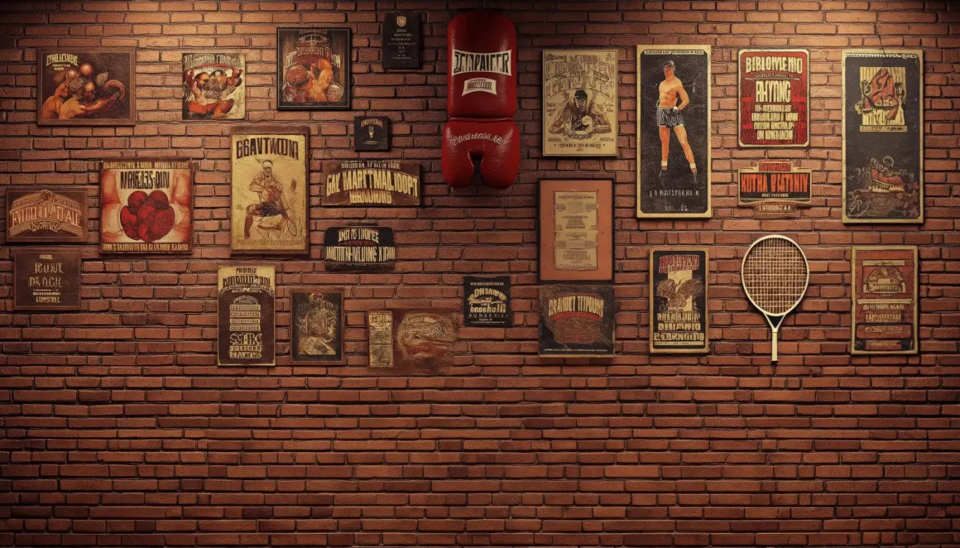 Vintage Boxing 14’X8’ Ultracloth (168 X 96 Inch) Backdrop