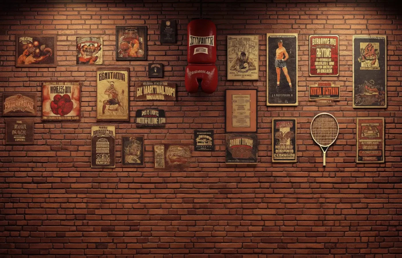 Vintage Boxing 14’X9’ Ultracloth (168 X 108 Inch) Backdrop