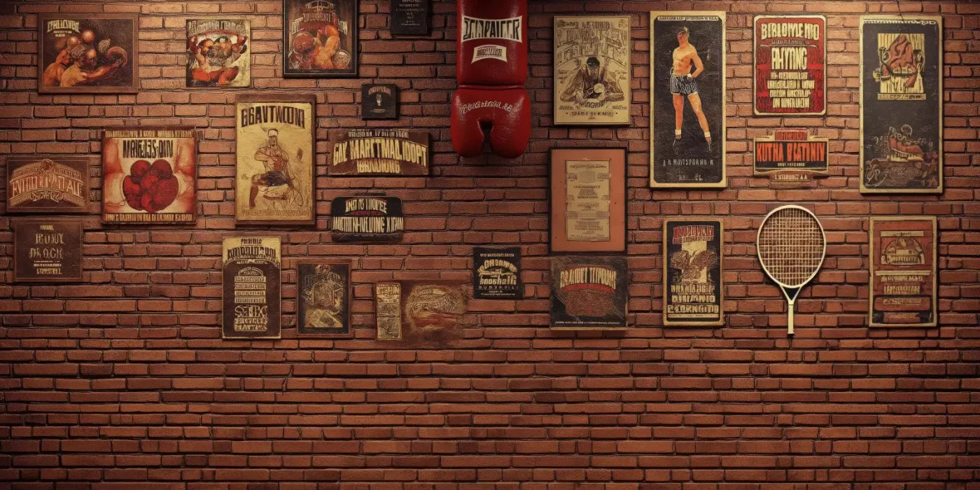 Vintage Boxing 20’X10’ Ultracloth (240 X 120 Inch) Backdrop