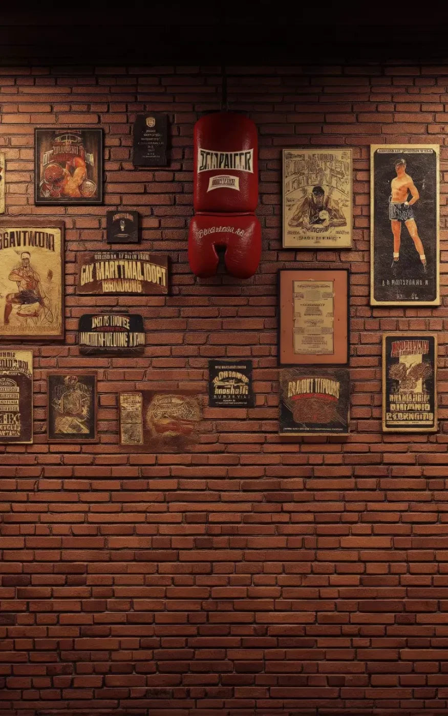 Vintage Boxing 5’X8’ Ultracloth (60 X 96 Inch) Backdrop