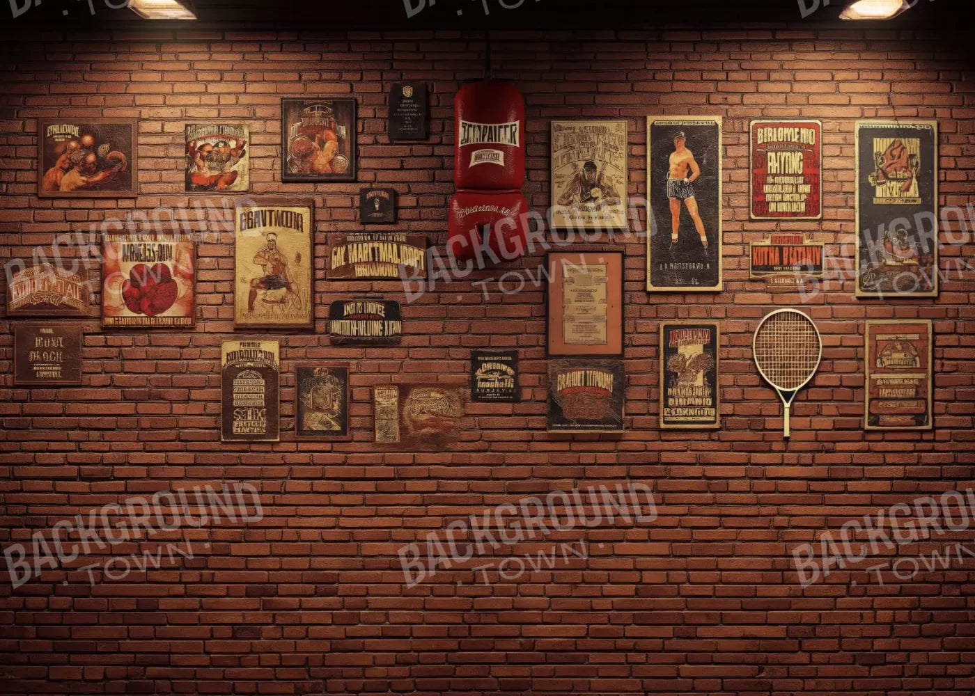 Vintage Boxing 7’X5’ Ultracloth (84 X 60 Inch) Backdrop