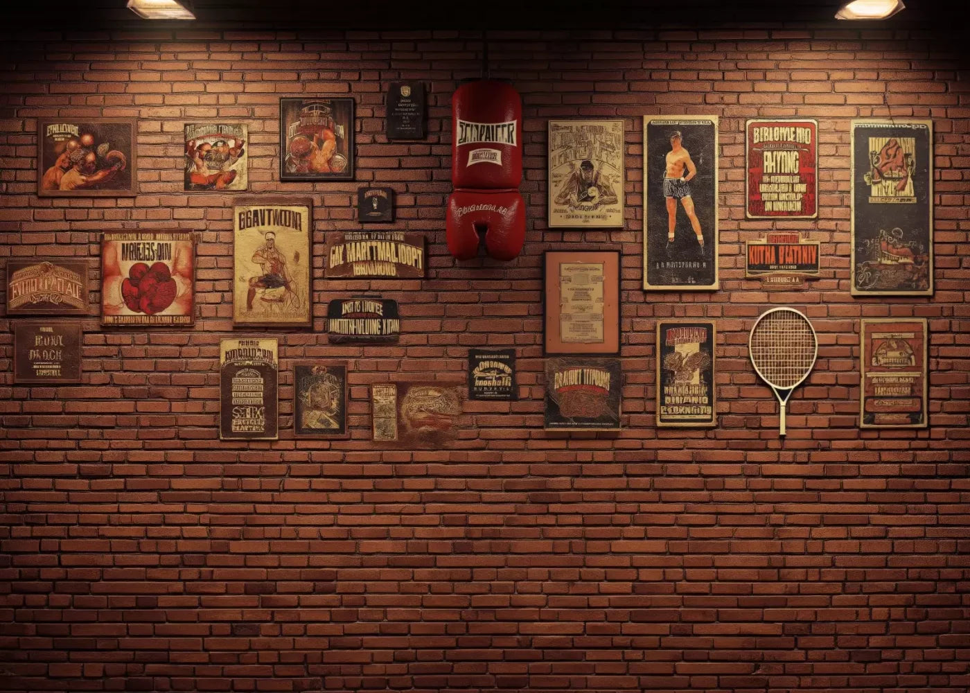 Vintage Boxing 7’X5’ Ultracloth (84 X 60 Inch) Backdrop