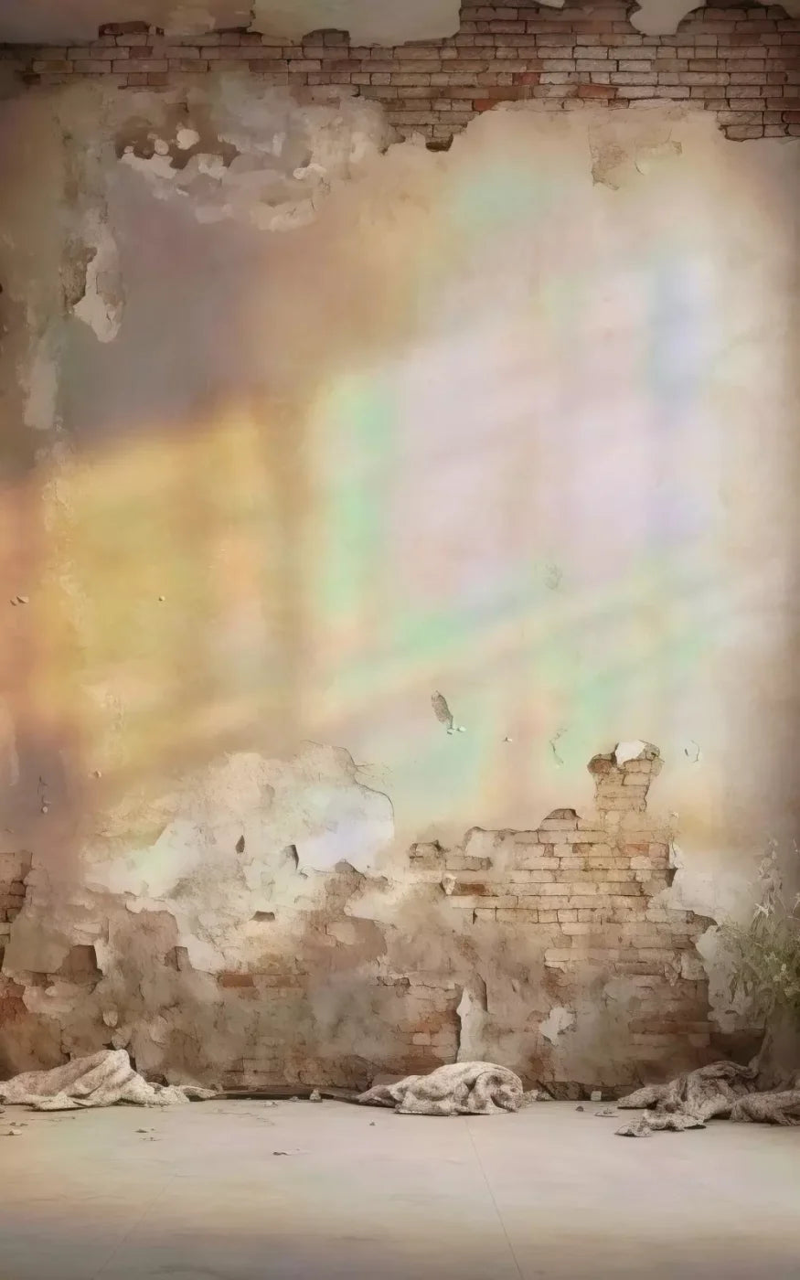 Vintage Brick Plaster I 5X8 Ultracloth ( 60 X 96 Inch ) Backdrop