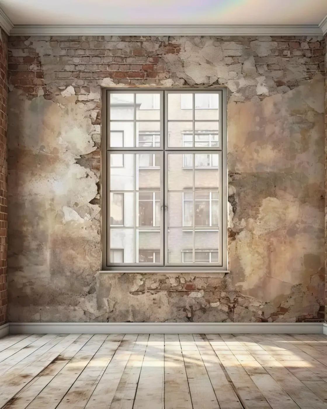 Vintage Brick Plaster Ii 8X10 Fleece ( 96 X 120 Inch ) Backdrop