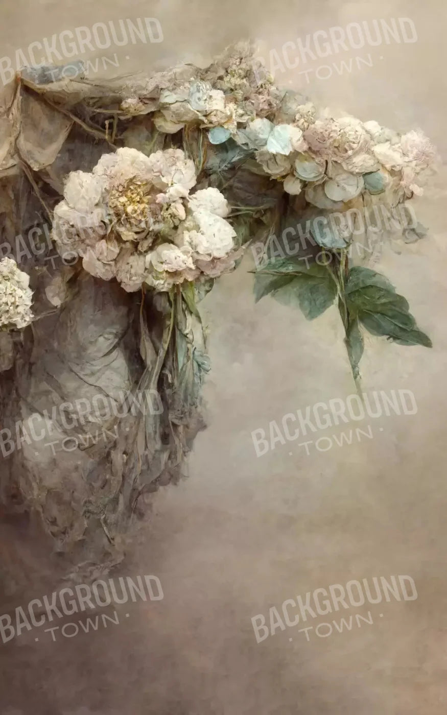 Vintage Floral 1 9X14 Ultracloth ( 108 X 168 Inch ) Backdrop