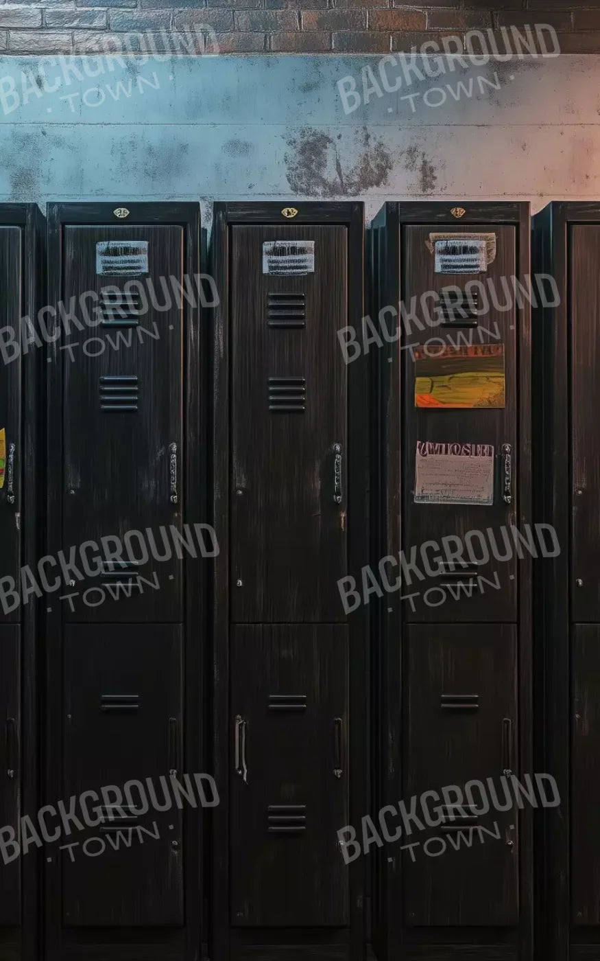 Vintage Gym Lockers 5’X8’ Ultracloth (60 X 96 Inch) Backdrop