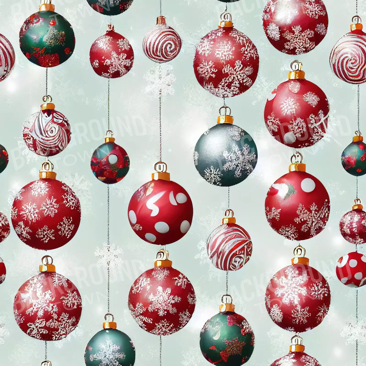 Vintage Ornaments Ii 10’X10’ Ultracloth (120 X Inch) Backdrop