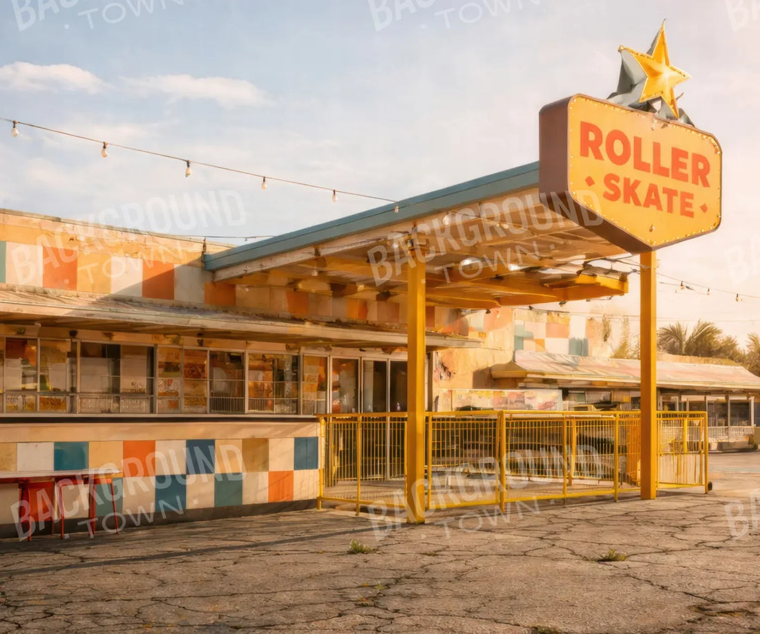 Yellow Blue White Orange Backdrop for Photography