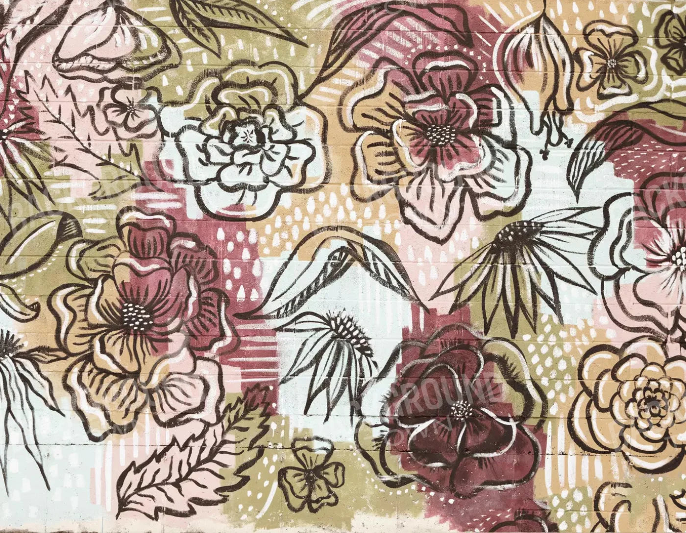 Vintage Wall Mural 8X6 Fleece ( 96 X 72 Inch ) Backdrop