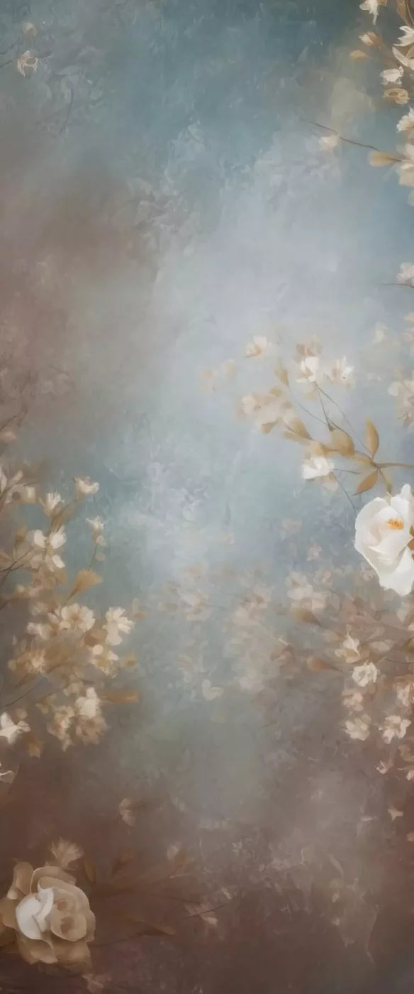 Vintage White Roses 5’X12’ Ultracloth For Westcott X-Drop (60 X 144 Inch) Backdrop