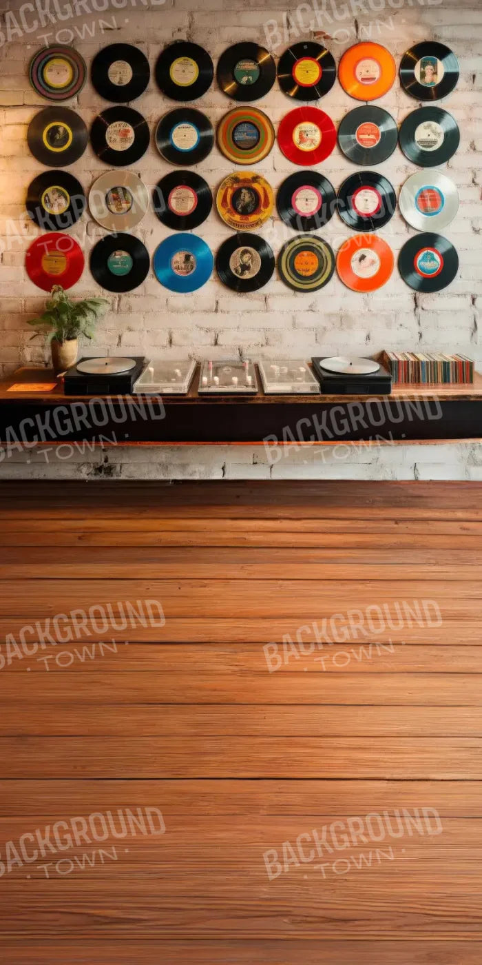 Vinyl Records Sweep 8’x16’ UltraCloth (96 x 192 inch) Backdrop
