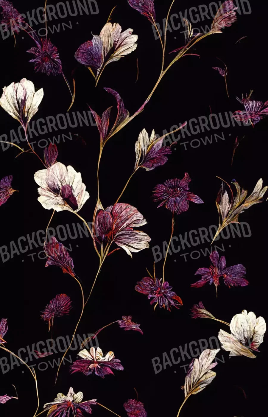 Violets 8X12 Ultracloth ( 96 X 144 Inch ) Backdrop