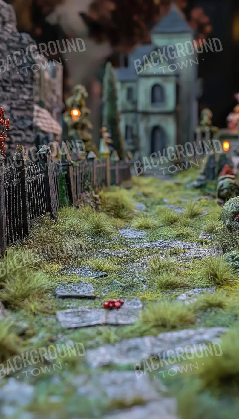 Walk Through Zombie Graveyard2 8’x14’ UltraCloth (96 x 168 inch) Backdrop
