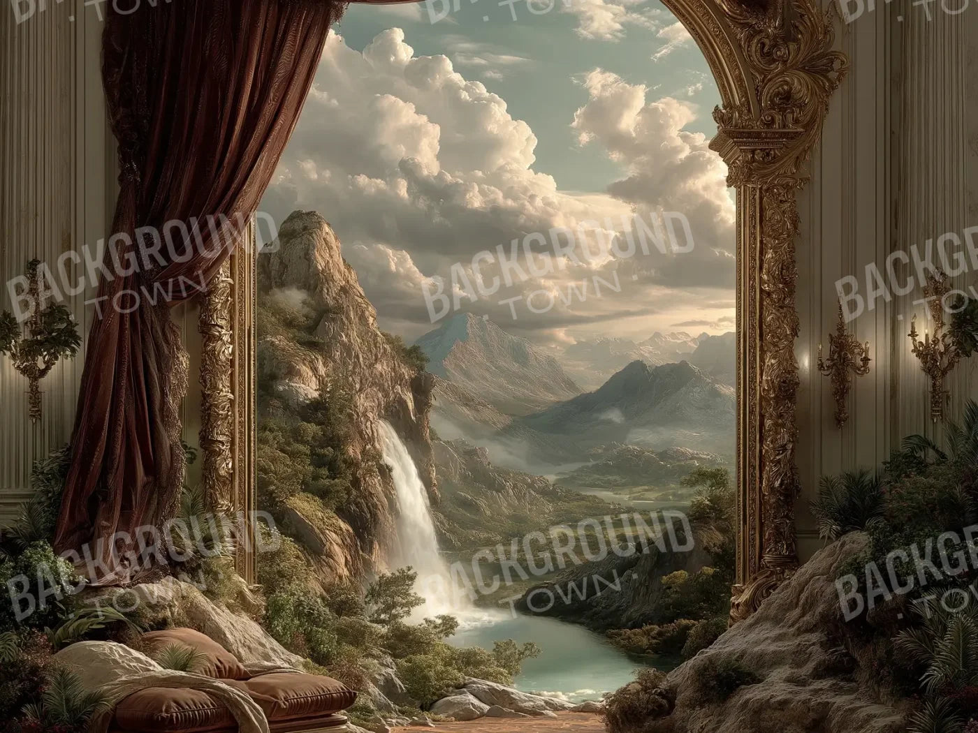Walkway To Paradise 8’x6’ Fleece (96 x 72 inch) Backdrop