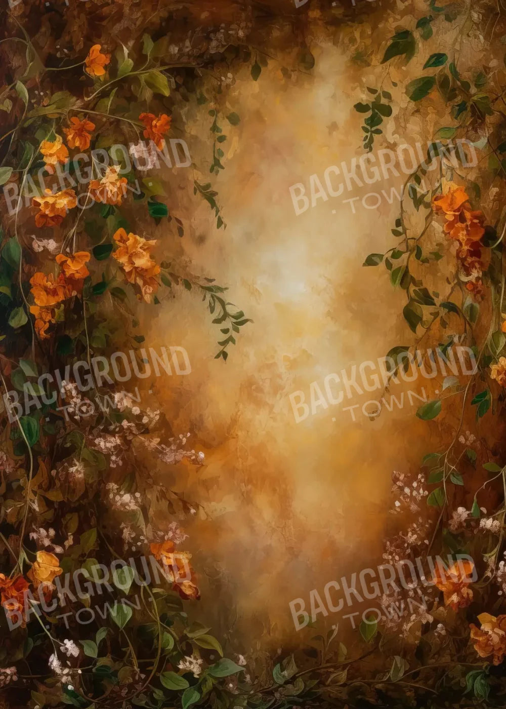 Warm Autumn Painted 5’X7’ Ultracloth (60 X 84 Inch) Backdrop