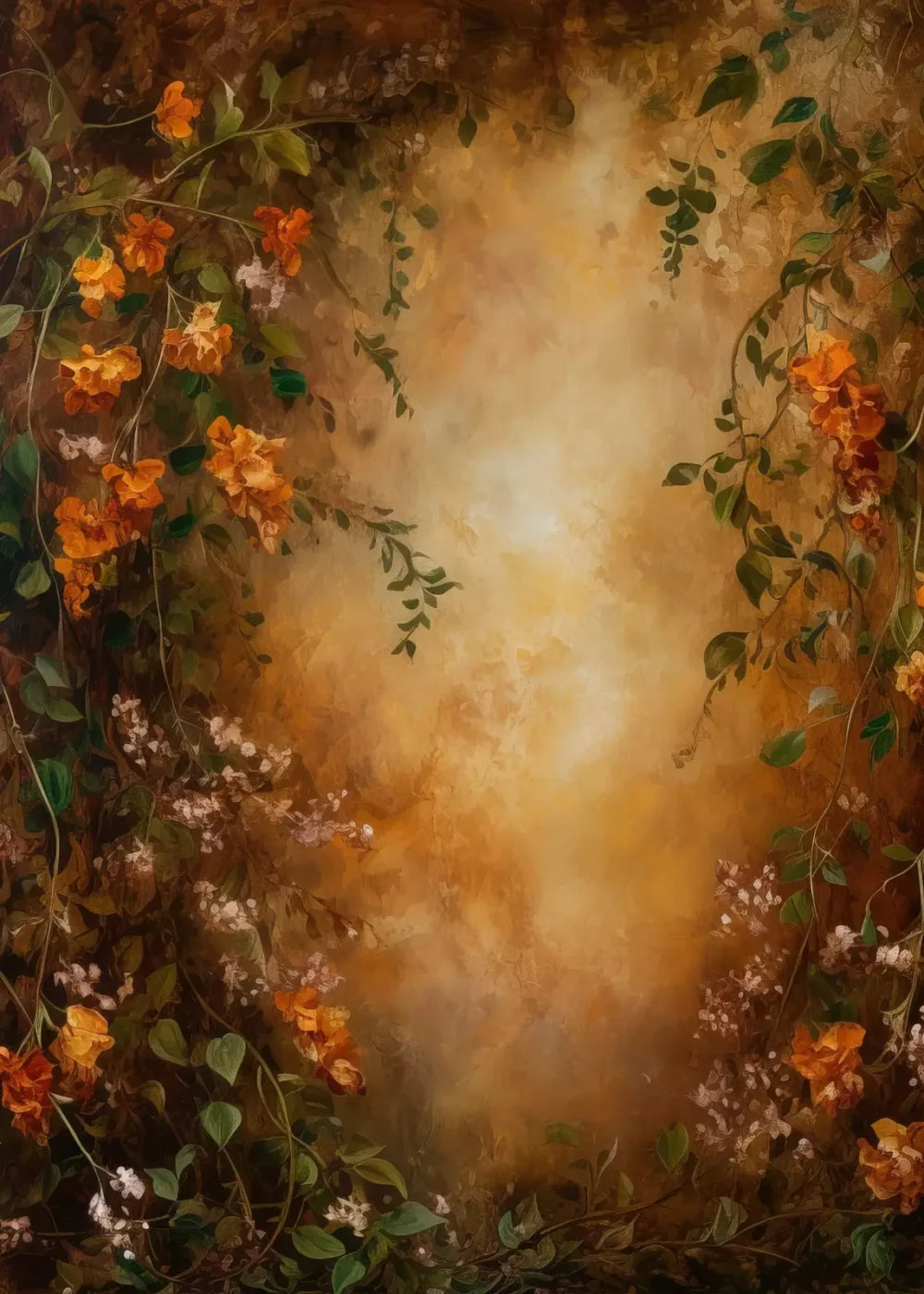 Warm Autumn Painted 5’X7’ Ultracloth (60 X 84 Inch) Backdrop
