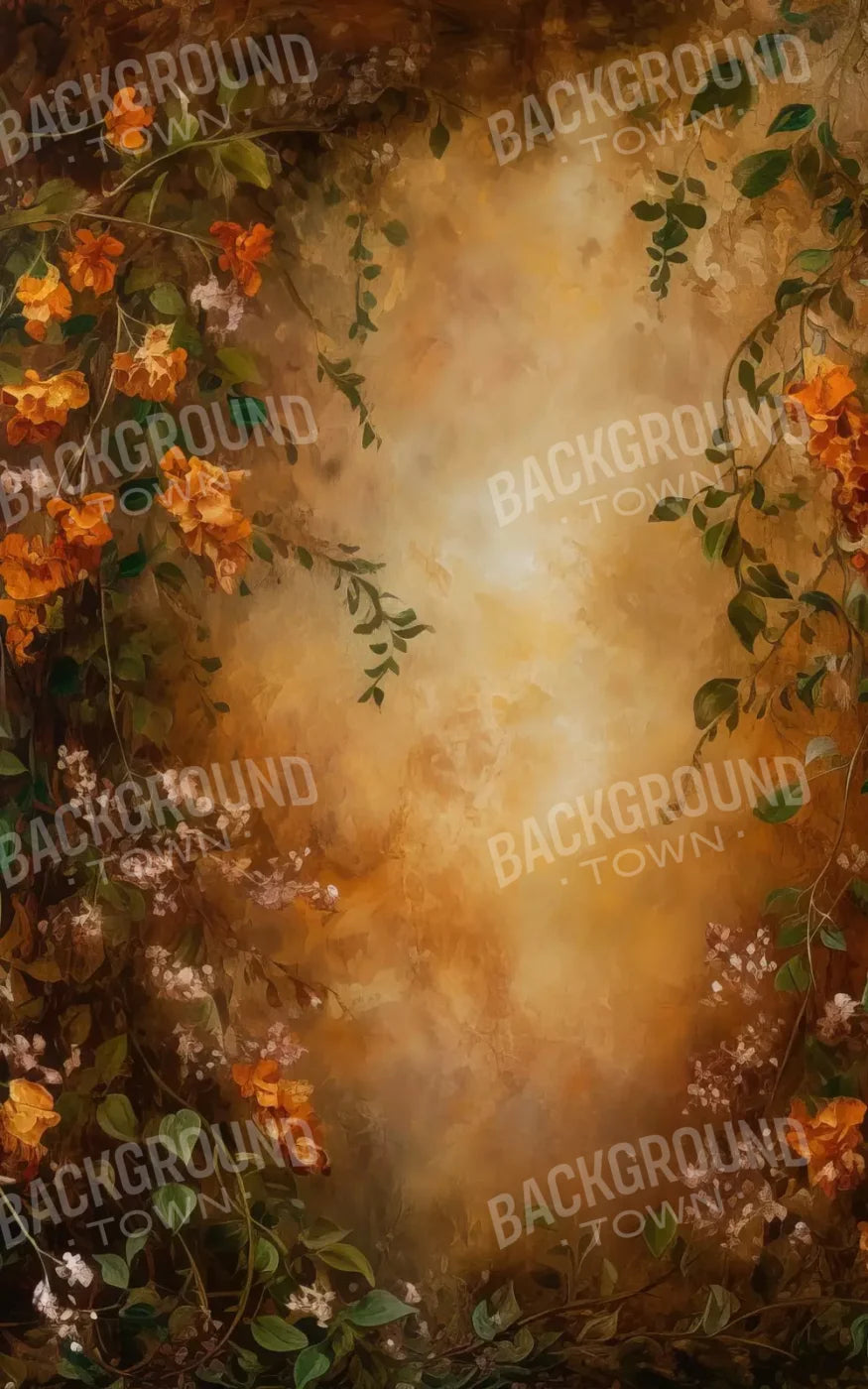Warm Autumn Painted 5’X8’ Ultracloth (60 X 96 Inch) Backdrop