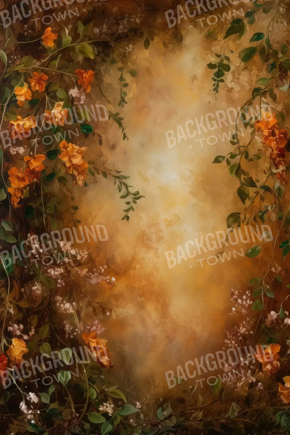 Warm Autumn Painted 8’X12’ Ultracloth (96 X 144 Inch) Backdrop