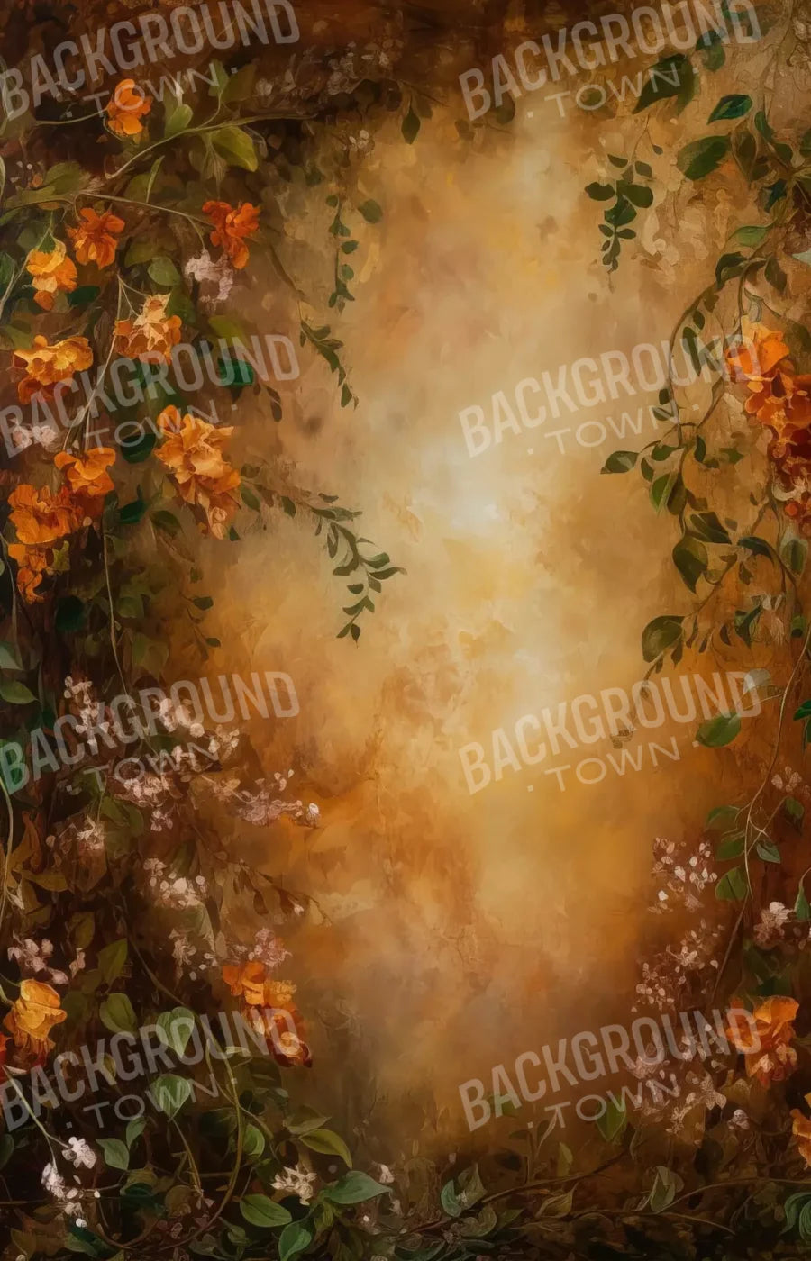 Warm Autumn Painted 9’X14’ Ultracloth (108 X 168 Inch) Backdrop