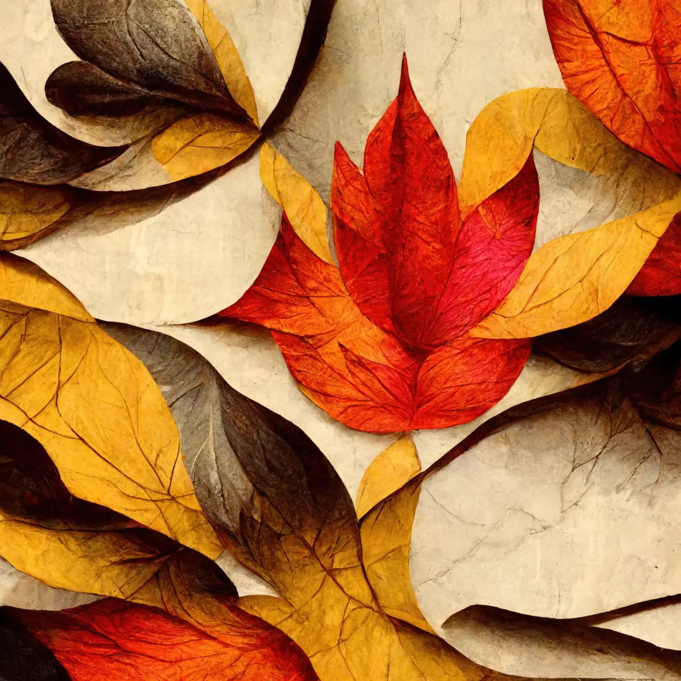 Warm Leaves 10’X10’ Ultracloth (120 X Inch) Backdrop